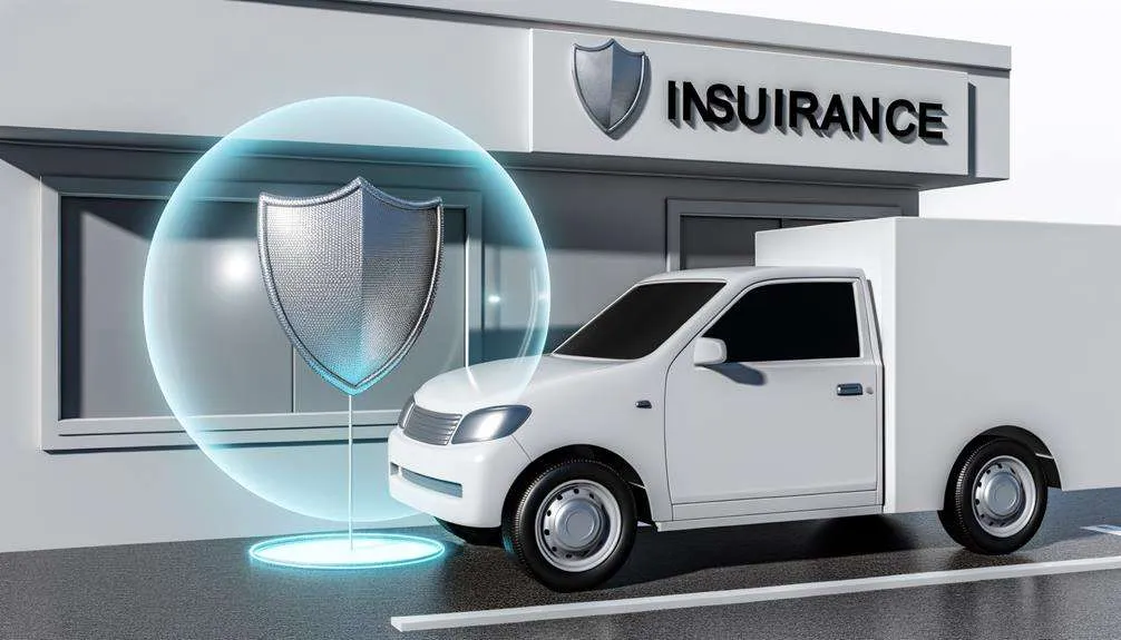 Commercial auto insurance for businesses in Dayton, Ohio, featuring a delivery van parked outside a storefront