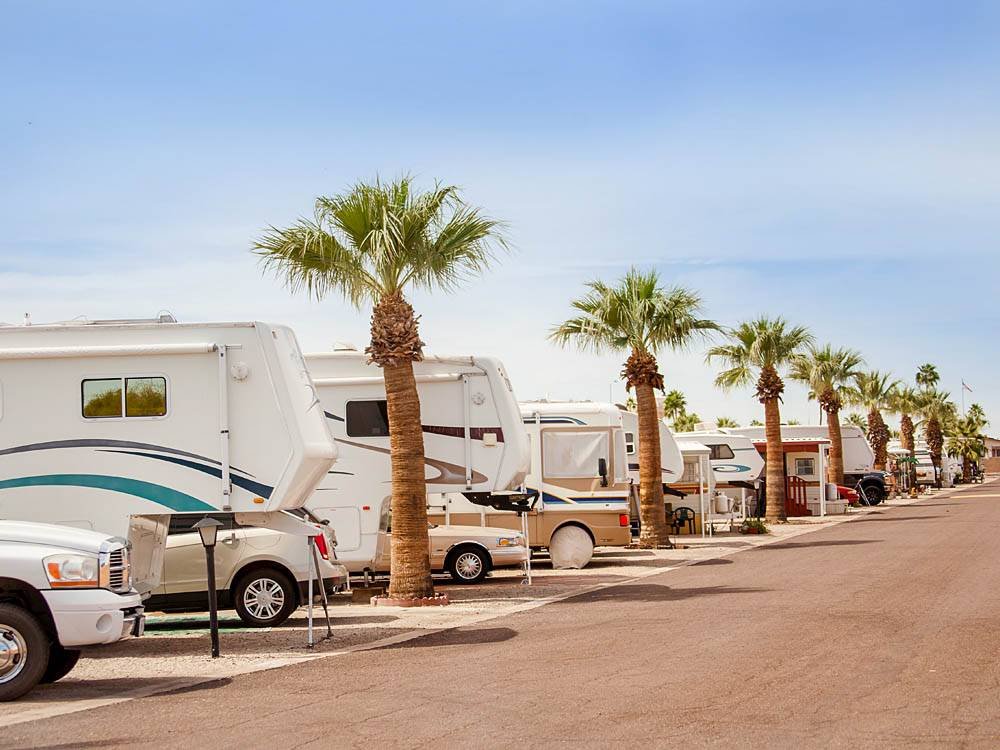 "Motorhome parked at a scenic campground, covered by reliable insurance from a Dayton, Ohio provider"